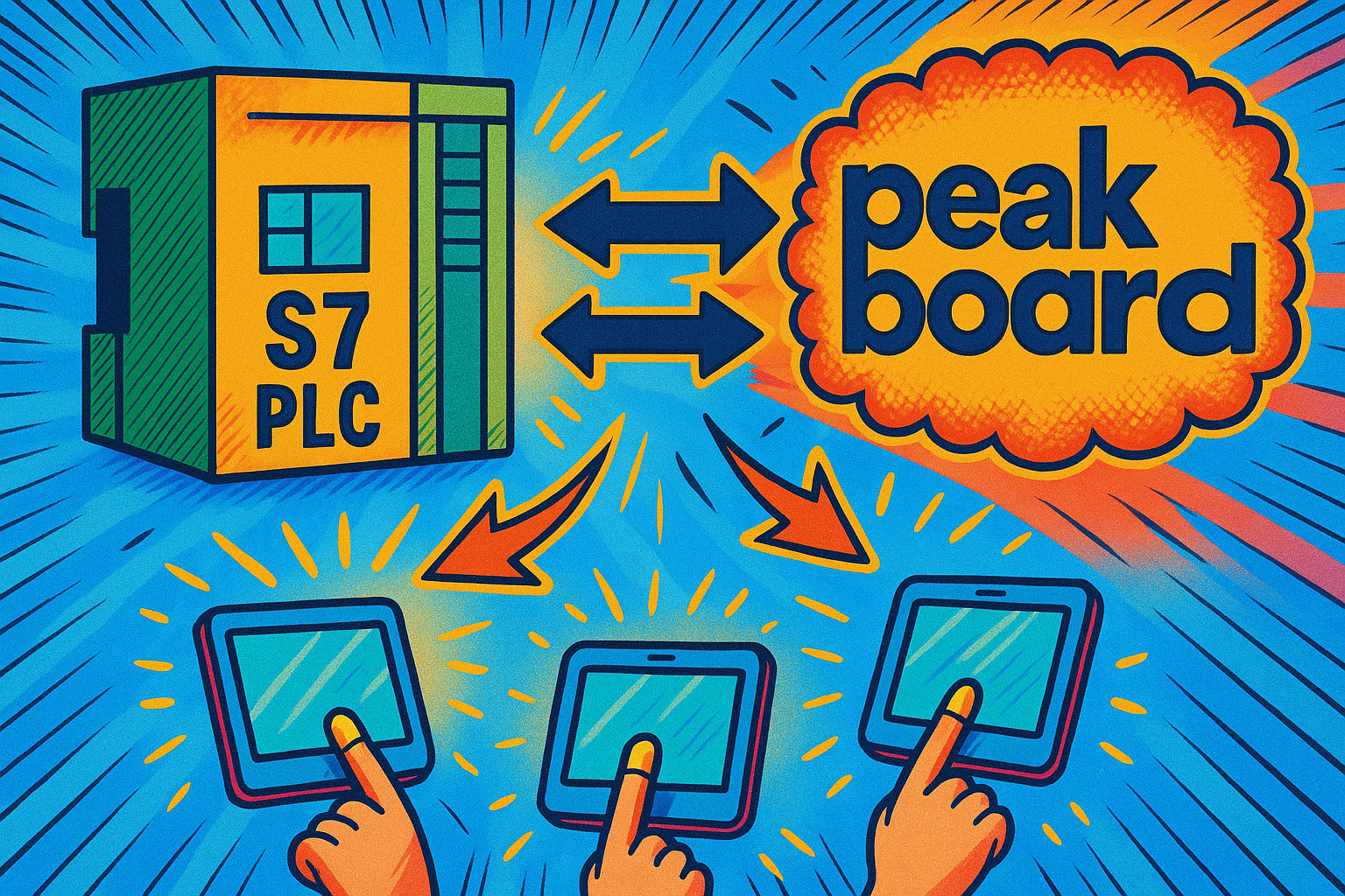 Hub Flows III - One PLC to Feed Them All - Using Peakboard Flows to share and distribute Siemens S7 values